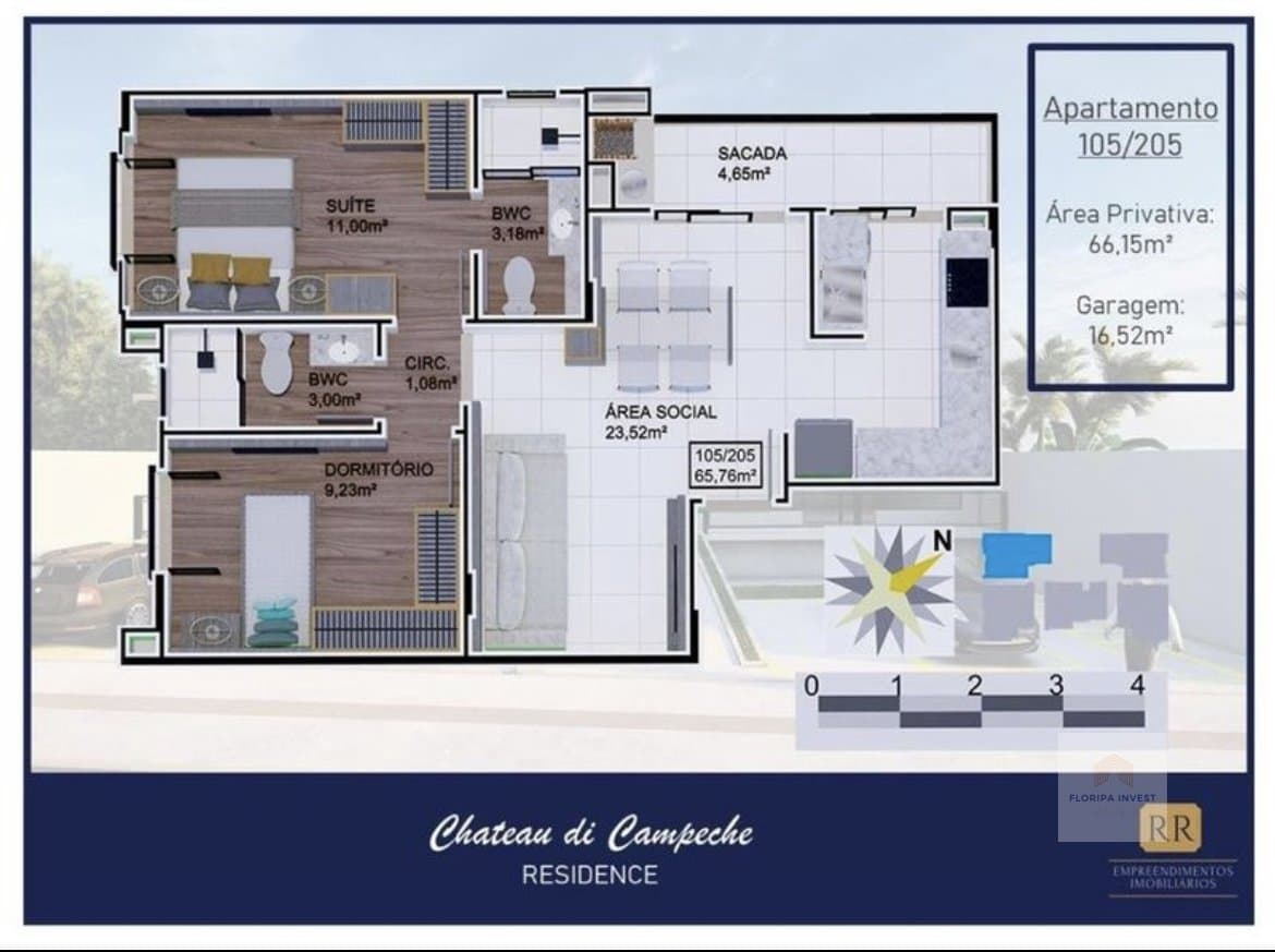 Apartamento 2 dormitórios em Campeche — foto 4