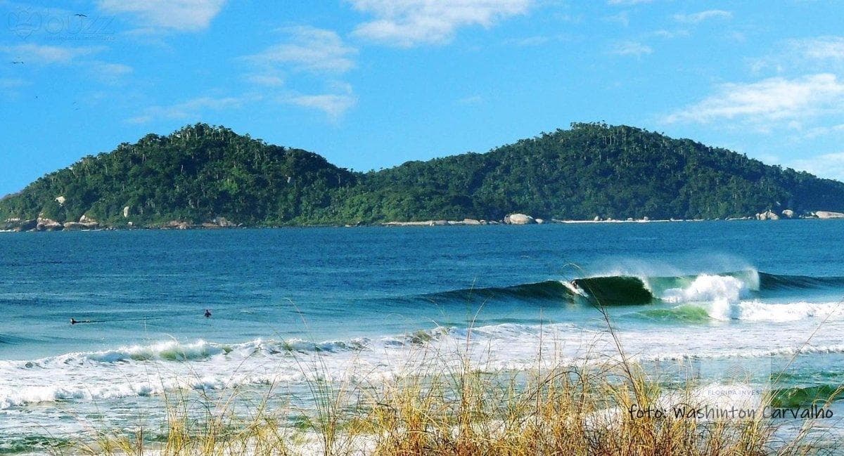 Vista do mar a partir de um imóvel no Campeche, Florianópolis